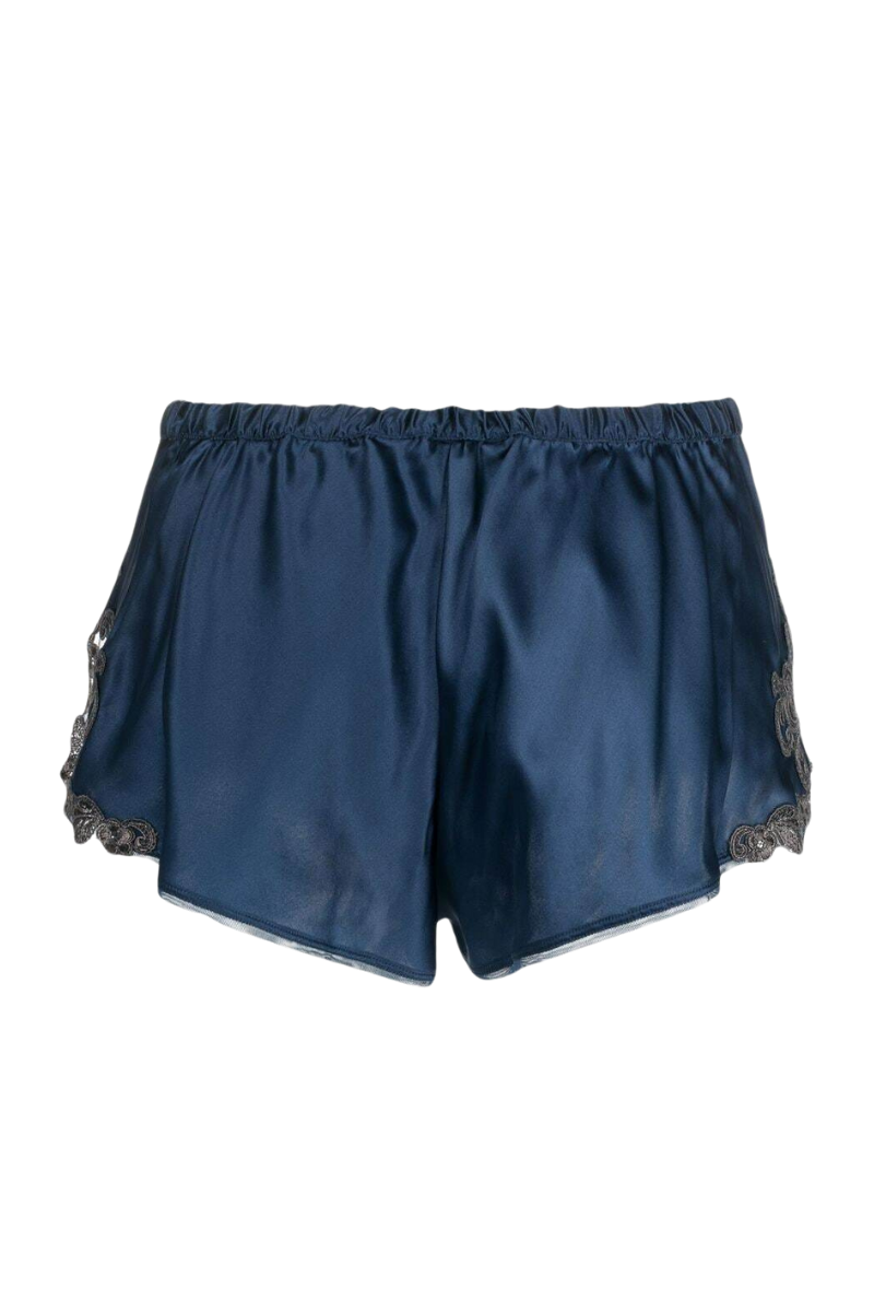 La Perla Maison Blue Silk Culottes