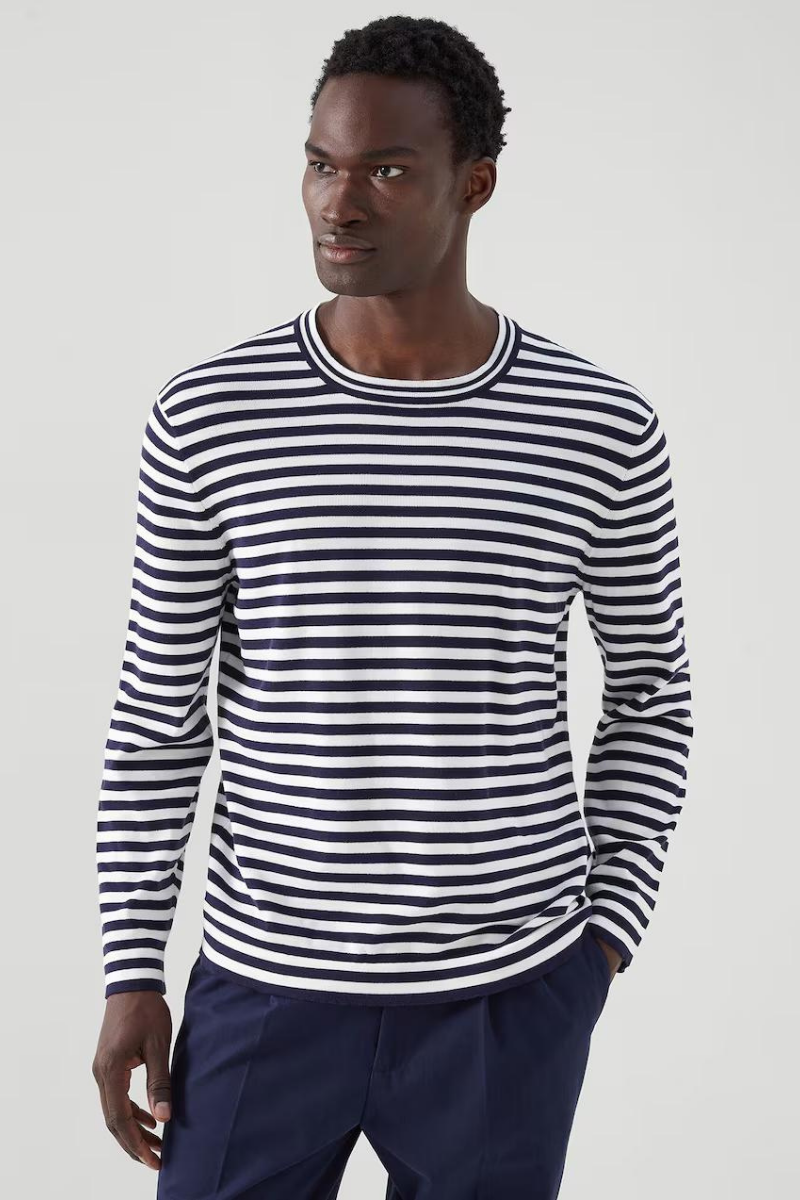 Brunello Cucinelli Men's Striped Cotton T-Shirt (M29202000P)