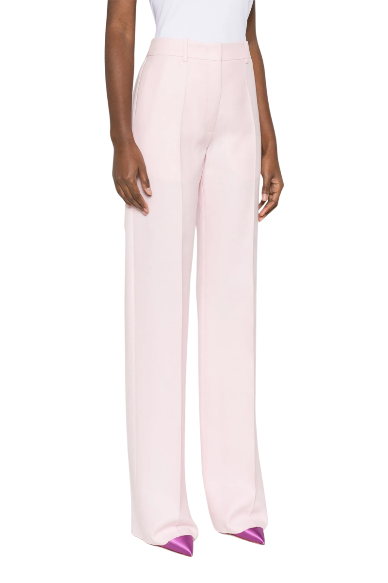 Valentino Garavani Wool And Silk-Blend Crepe Straight-Leg Pants Taffy 3B0RB5201CF_ZKS