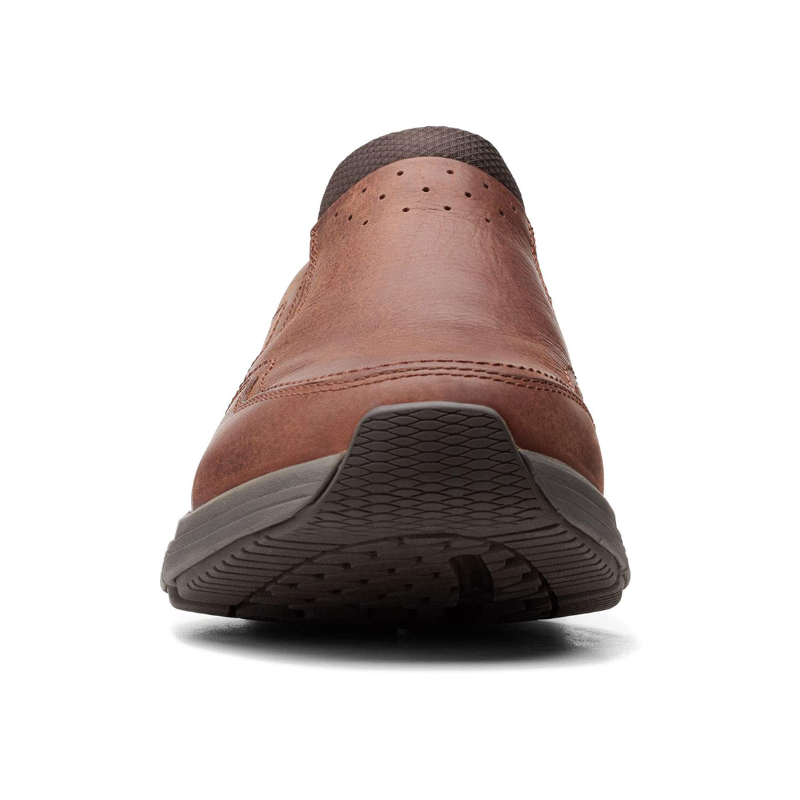 Mens | Clarks Waterproof Slip-On Leather Shoe Brown