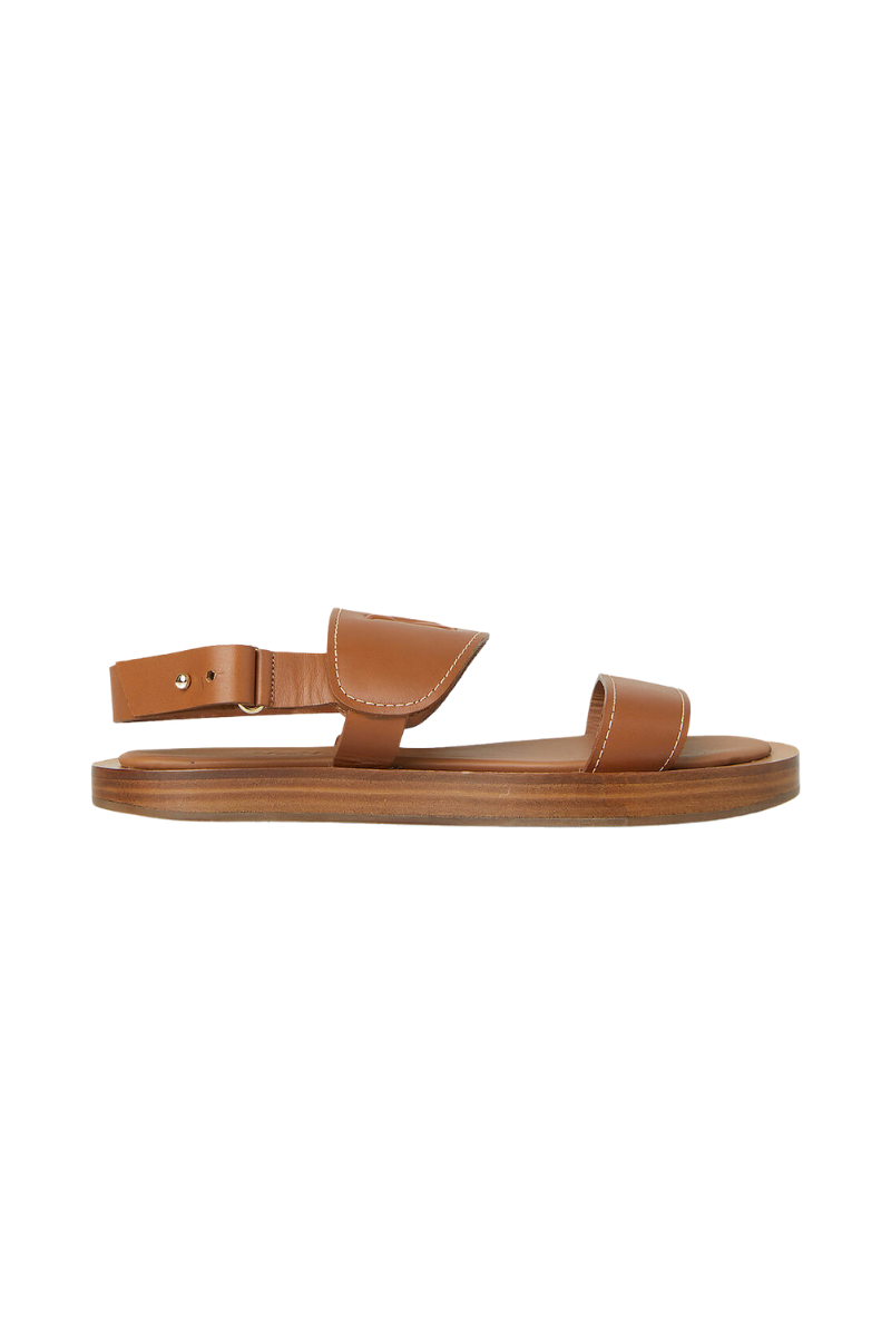 Max Mara Diana Sandals in Brown