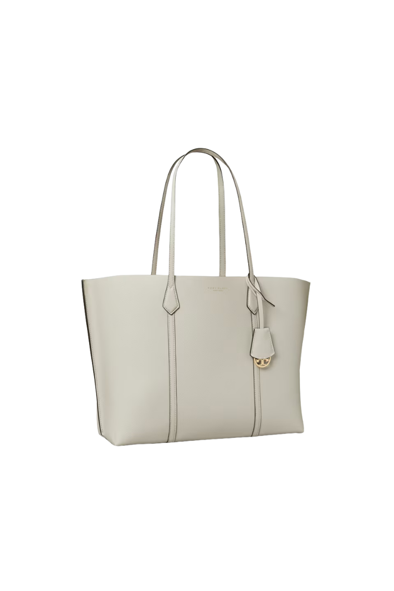 Tory Burch Perry Triple-Compartment Tote Feather Gray 81932-020
