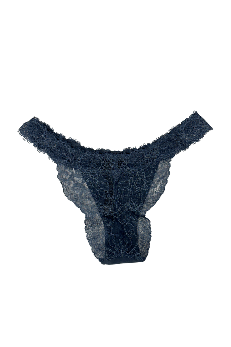 La Perla Lace Brazilian Briefs in Navy