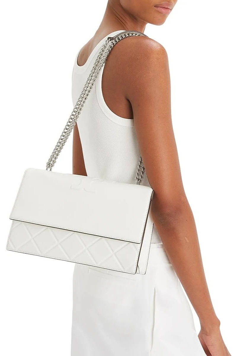Tory Burch Fleming Soft Convertible Shoulder Bag New Cream 143248-122