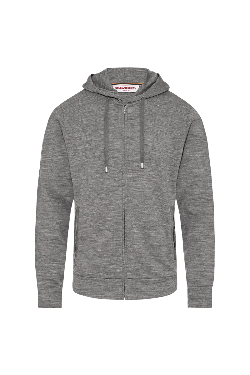 Orlebar Brown MATHERS SMART MERINO-277055-GREY MELANGE