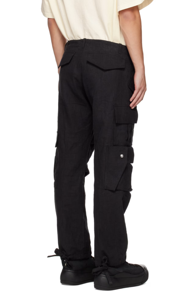 RHUDE Black Paneled Cargo Pants