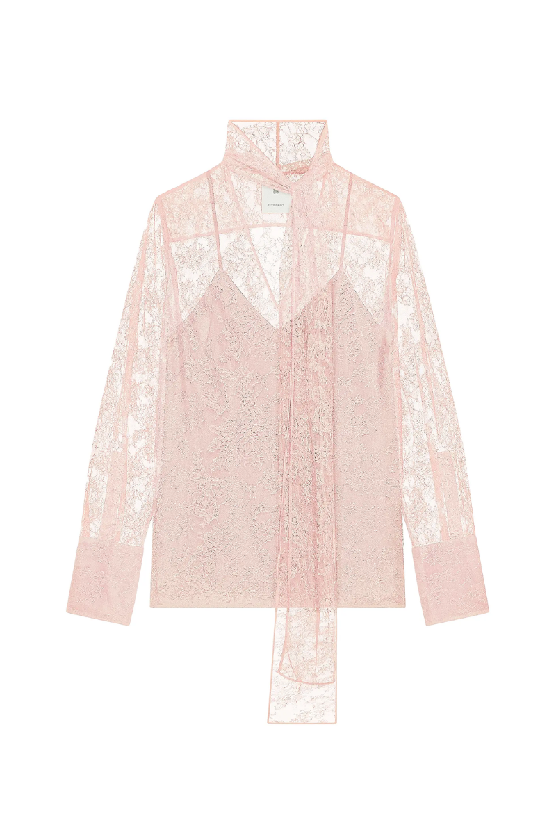 Givenchy Lavalliere Blouse_Blush Pink