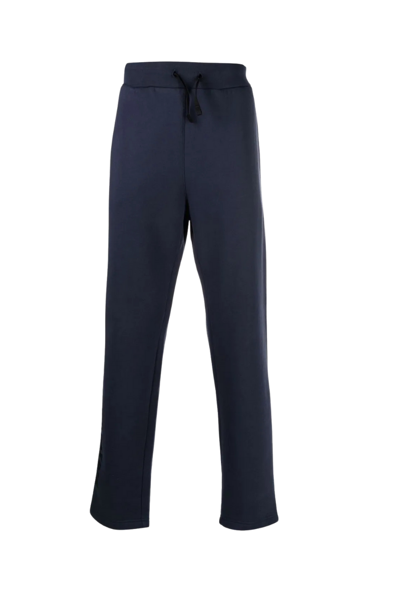 1017 Alyx 9sm Drawstring Waist Cotton Blend Track Trousers in Navy Blue