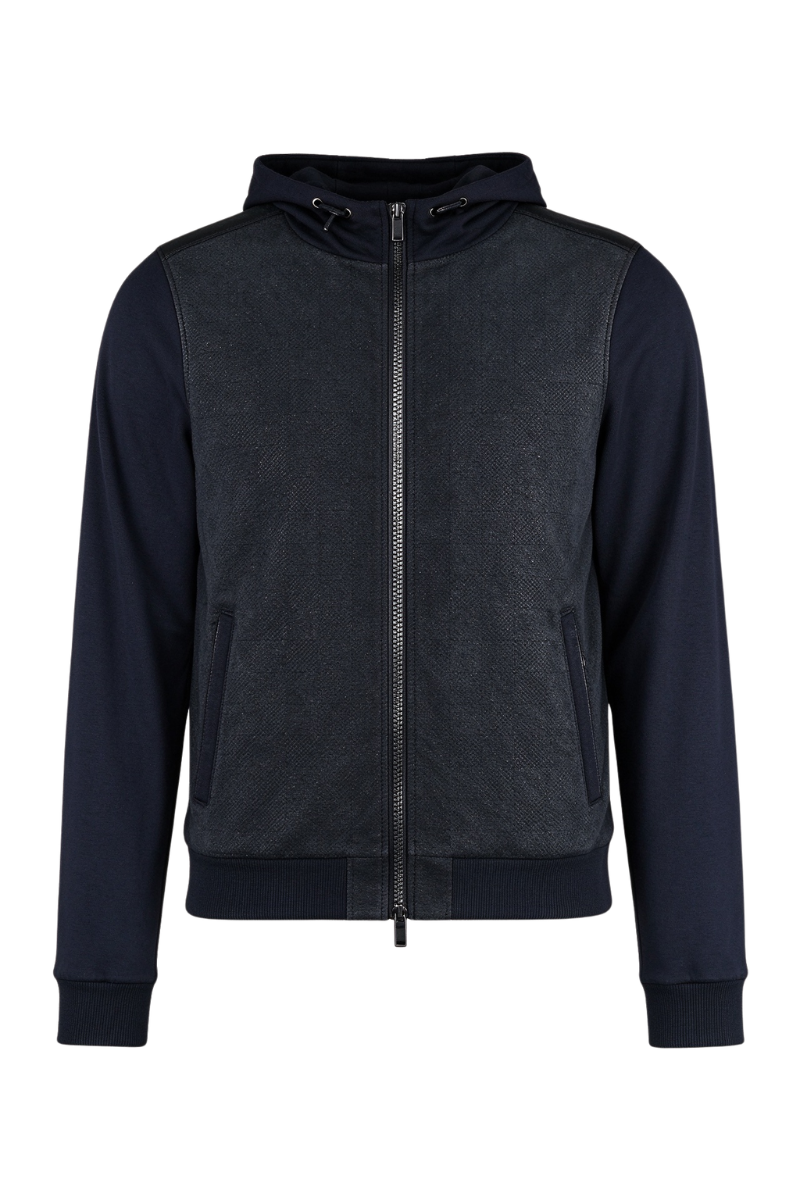 MooRER AMADEOURP Hooded Jacket Blu