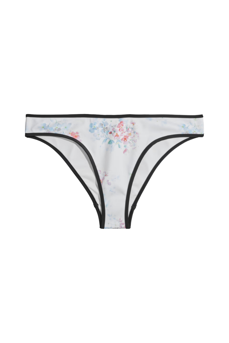 Agent Provocateur Aimeline Floral-print Low-riseBikini Briefs In White