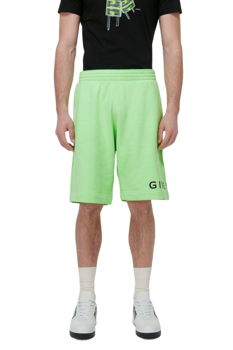 Givenchy Archetype Cotton Bermuda Shorts Mint Green BM51863YAC