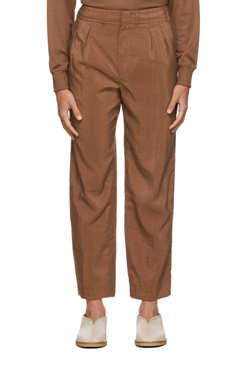Lemaire Men's Silk-Blend Trousers