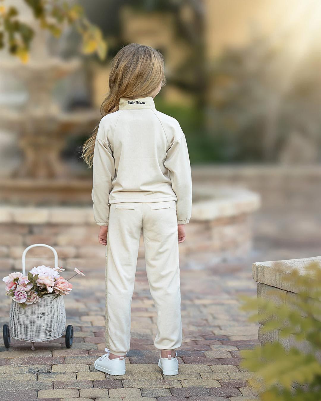 Beige Modal Track Suit - Petite Maison Kids