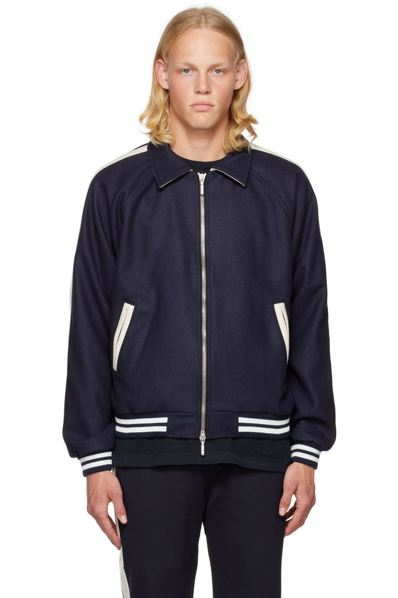 RHUDE Boys Signature Bomber - Navy