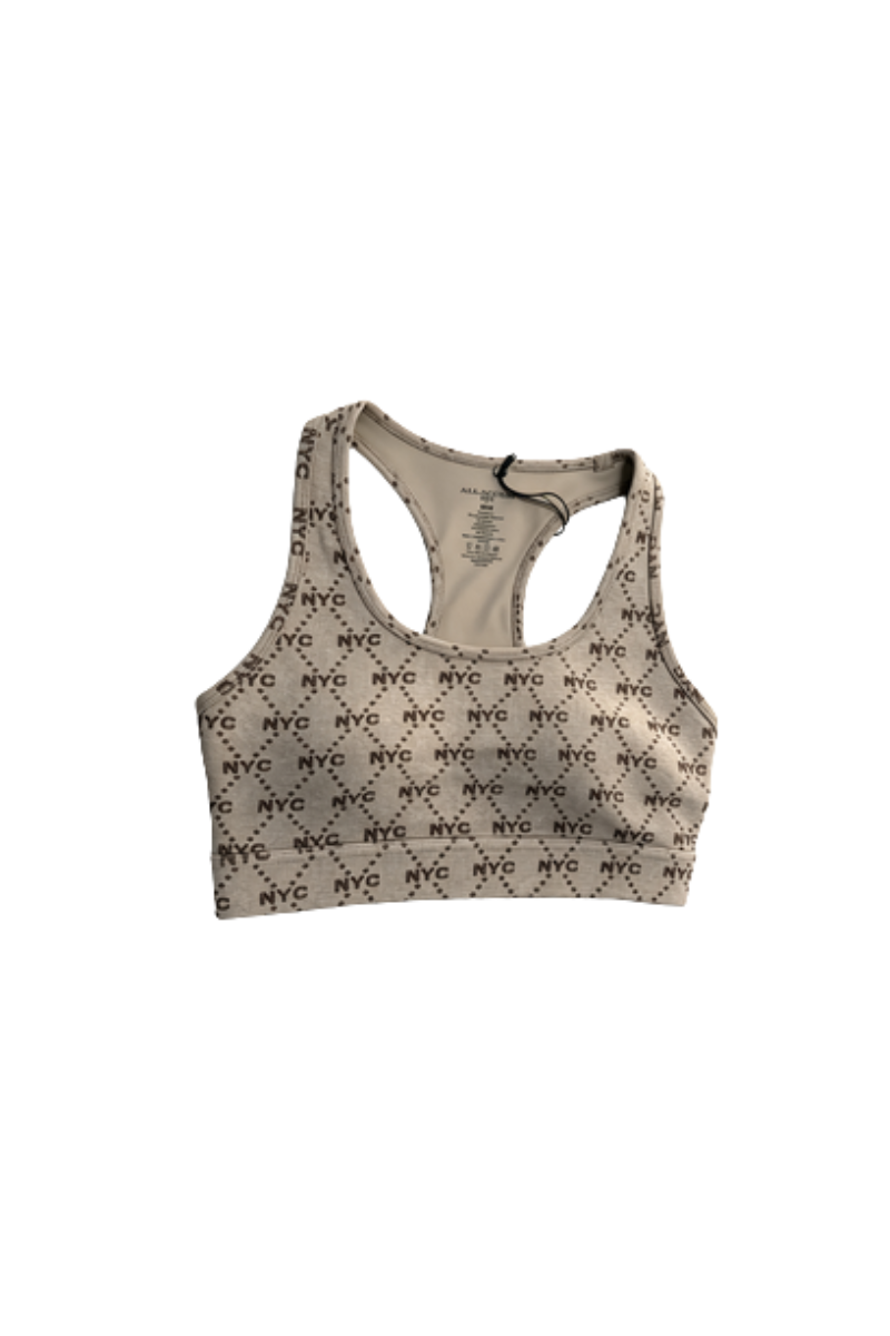 Bandier Jacquard Front Row Bra Nyclogo AA202165