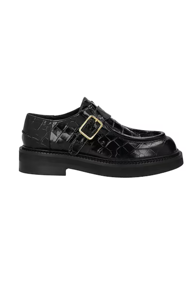 Sportmax Glossed-Leather Chunky Loafers