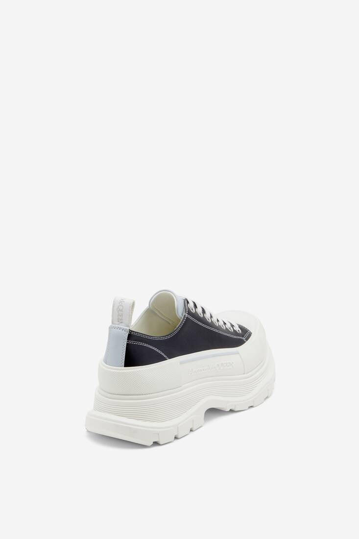Alexander McQueen  Men's Tread Slick Lace Up in Navy/spring Blue