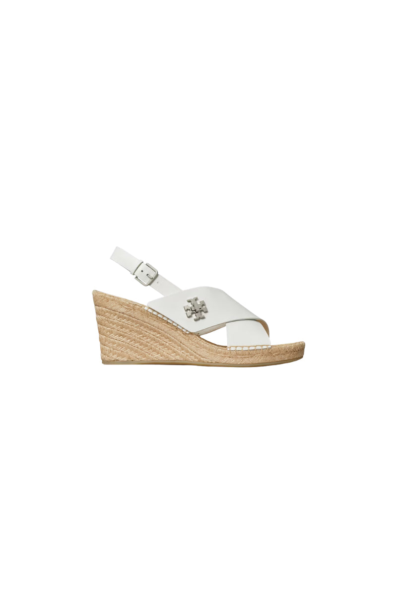Tory Burch Turnlock Wedge Espadrille 85Mm Perfect Bianco Laredo 181003-108
