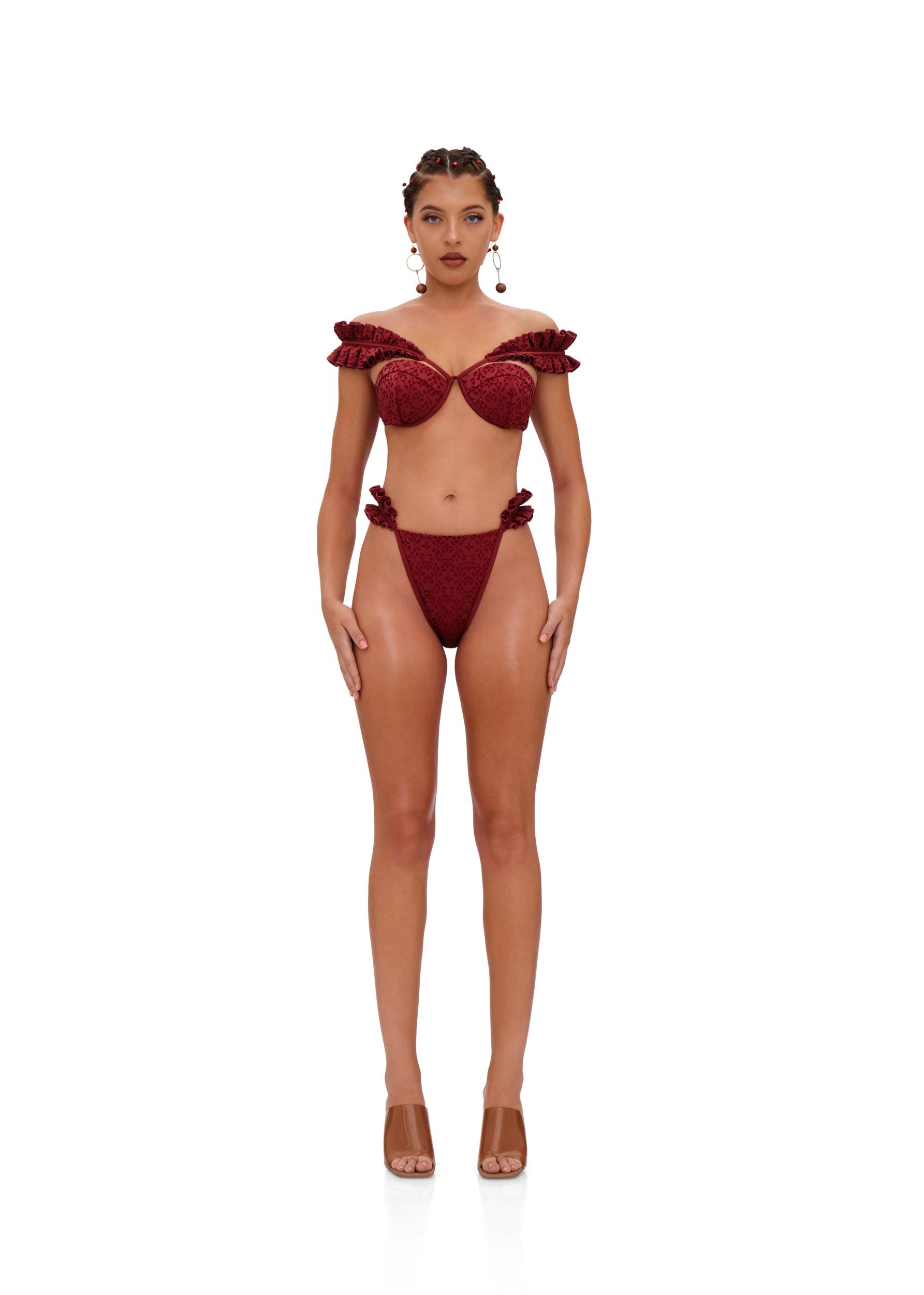 MULAN BIKINI BOTTOM - WINE