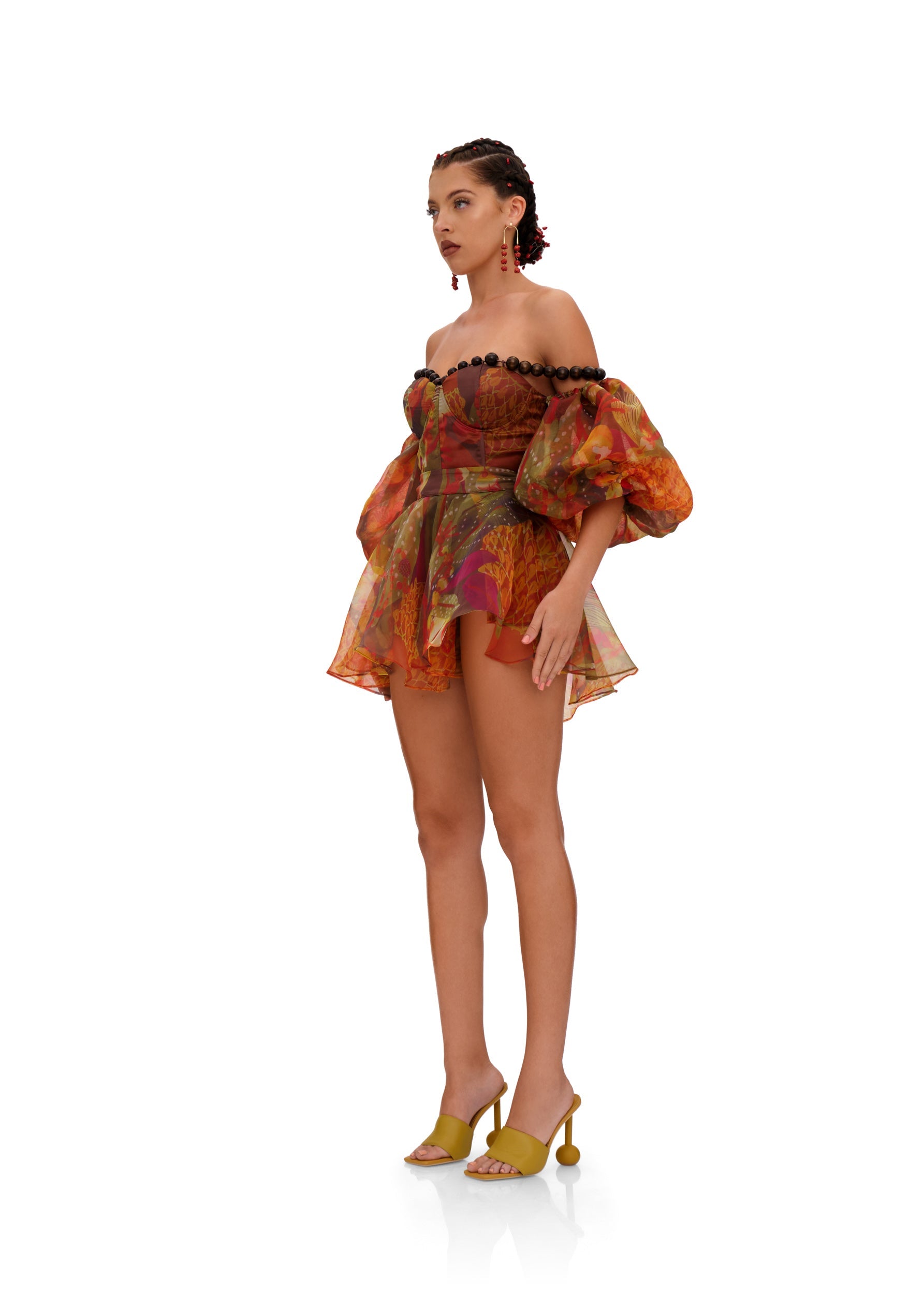 OMMA CROP TOP - KOLA PRINT