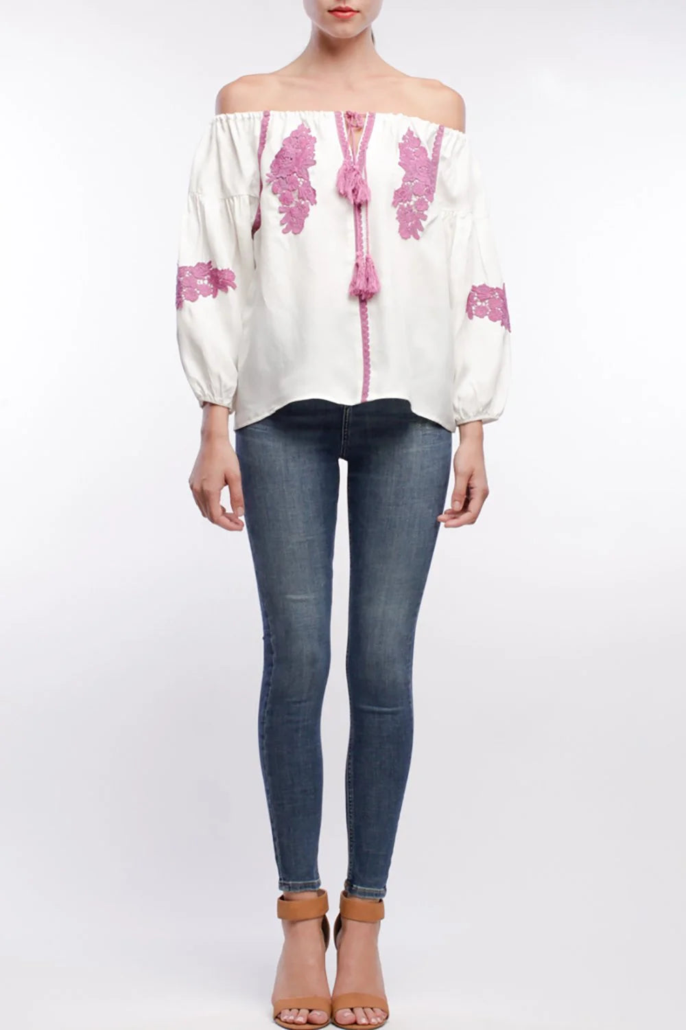 Line & Dot Alicia Embellishment Top