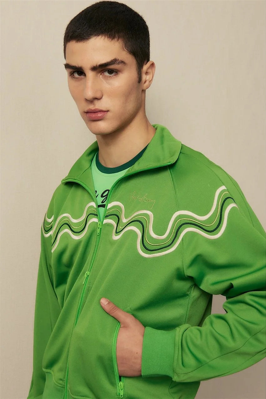 House of Sunny All Star Tracksuit Top - Perfect Green
