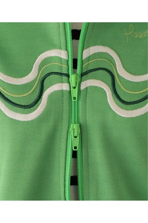 House of Sunny All Star Tracksuit Top - Perfect Green
