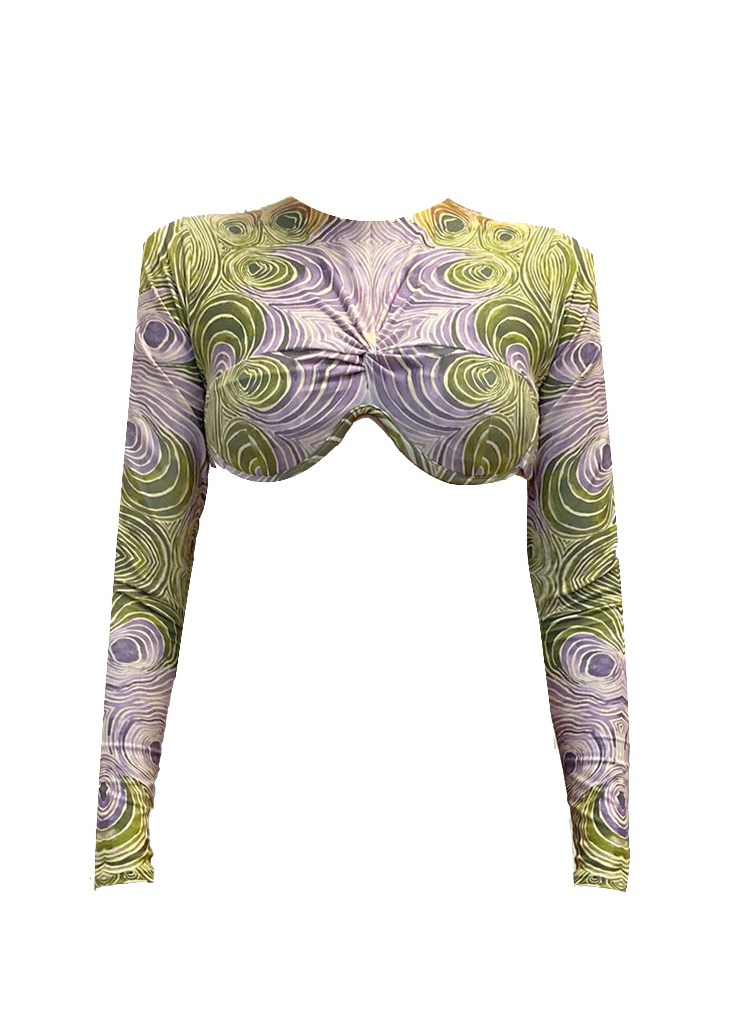 AKACIA WOODGRAIN LONG SLEEVE BIKINI BOTTOM