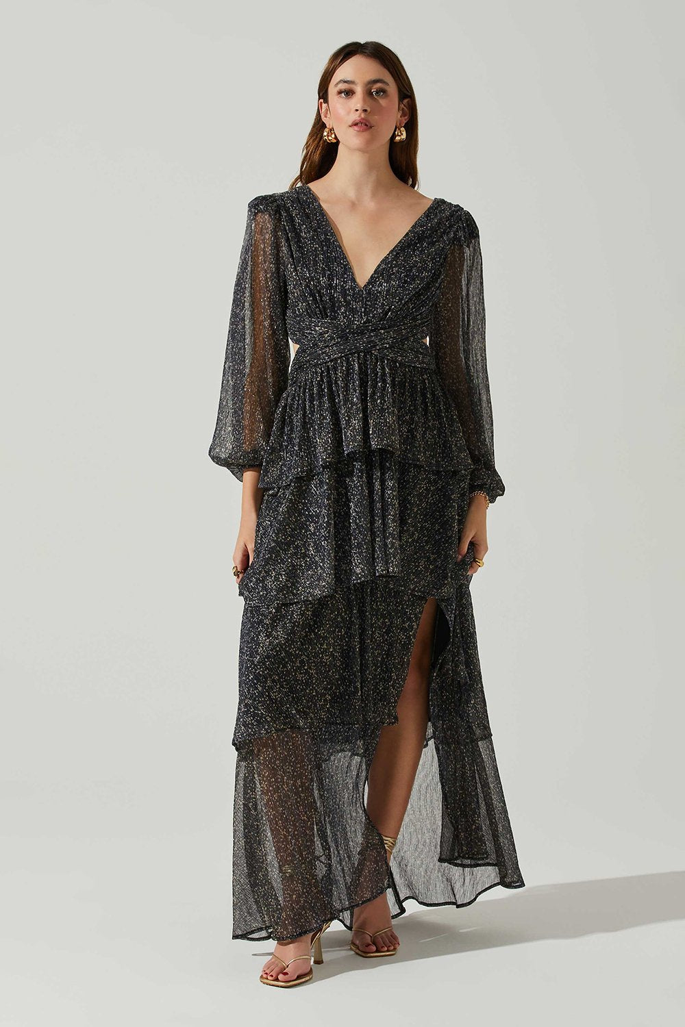 ASTR the Label Anora Dress - Black Multi