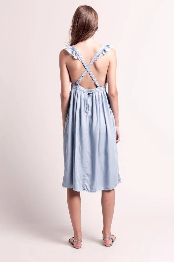 Deby Debo Arizona Chambray Midi Dress