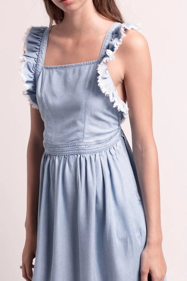 Deby Debo Arizona Chambray Midi Dress