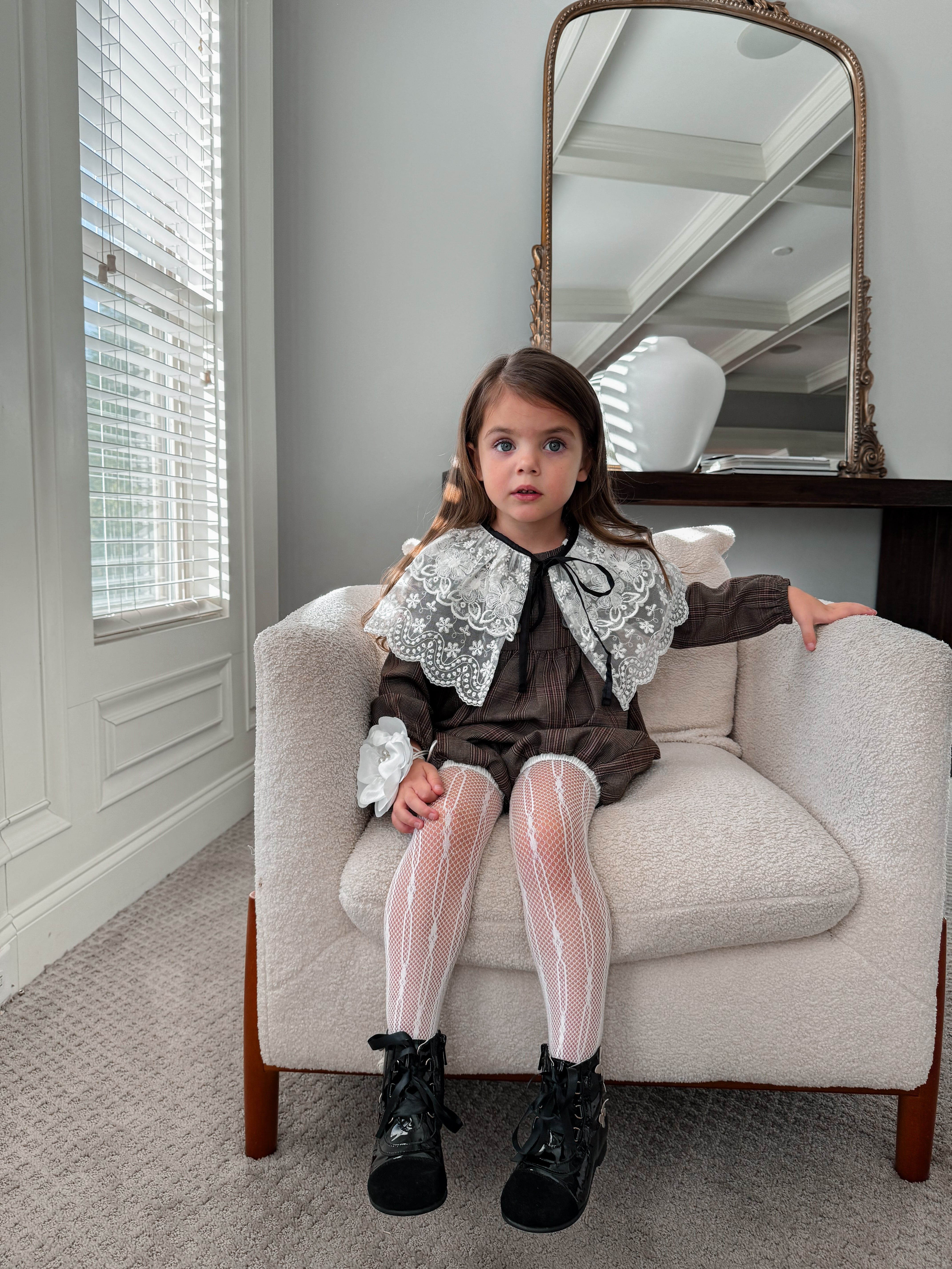 Coco-Ivory Lace Cape - Petite Maison Kids