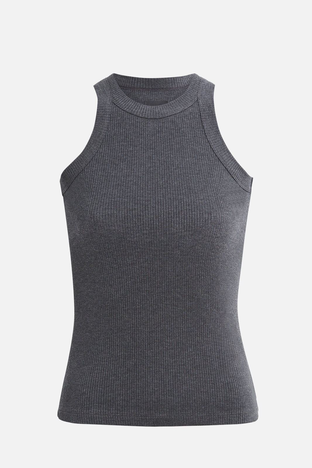 Rivington Ribbed Tank - Charcoal Heather