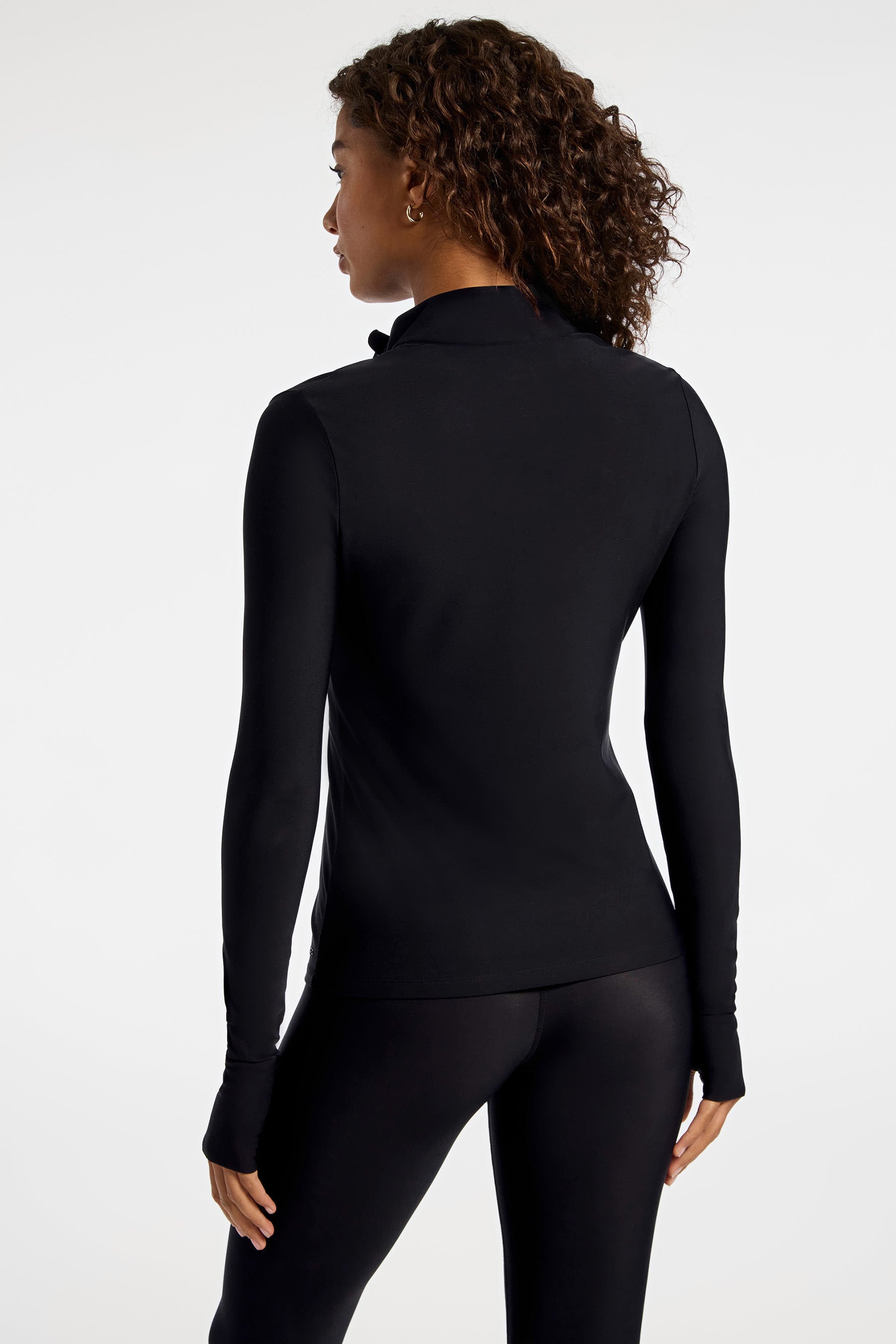Pro Fleece 1/4 Zip Long Sleeve Top - Black