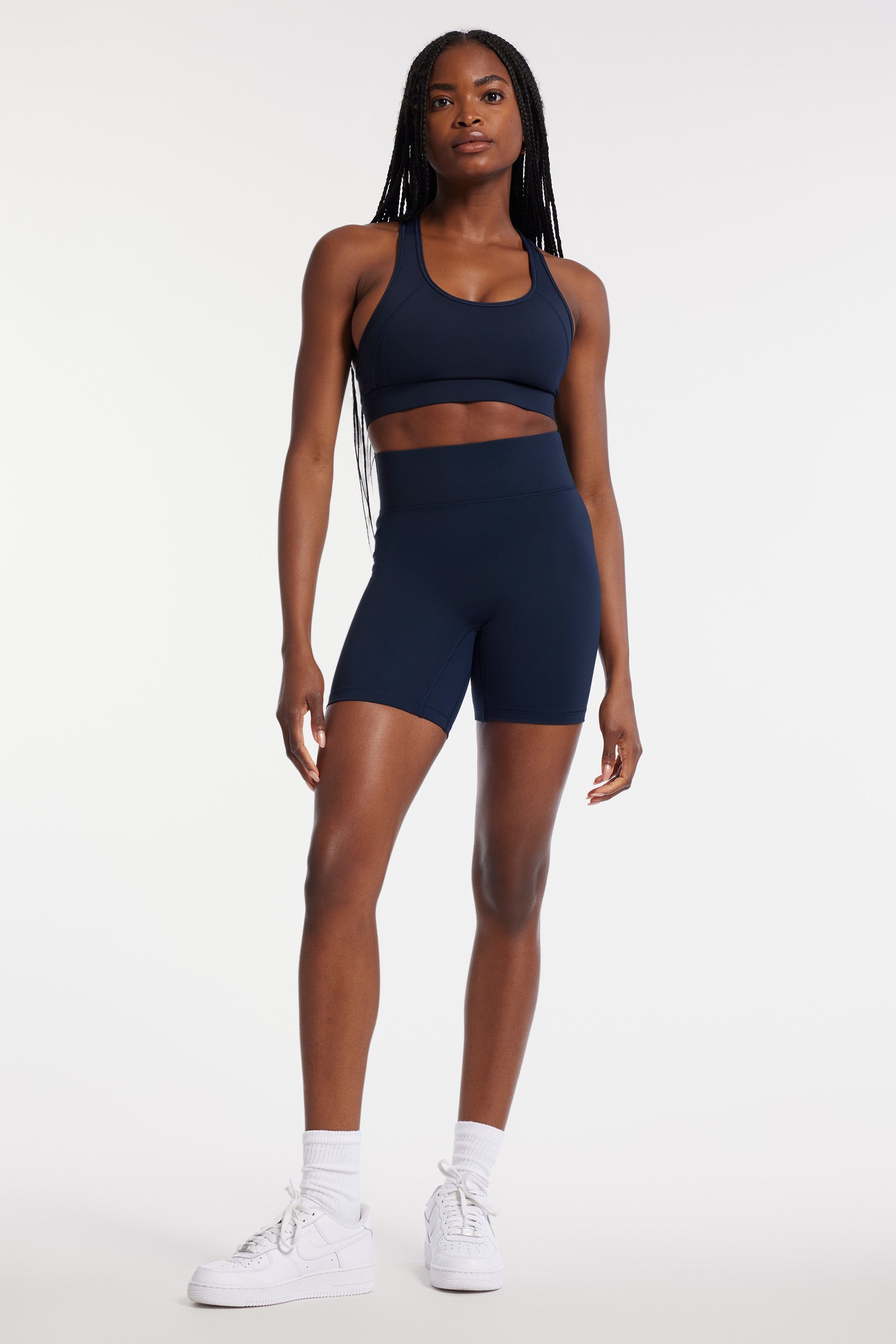 Center Stage 6in Biker Short - Navy Blazer