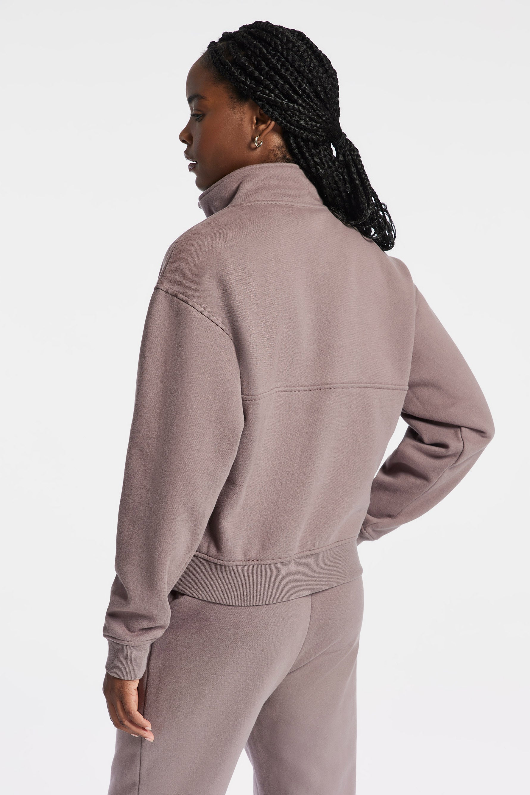 Les Sports Bandier 1/2 Zip Sweatshirt - Iron/regal Orchid