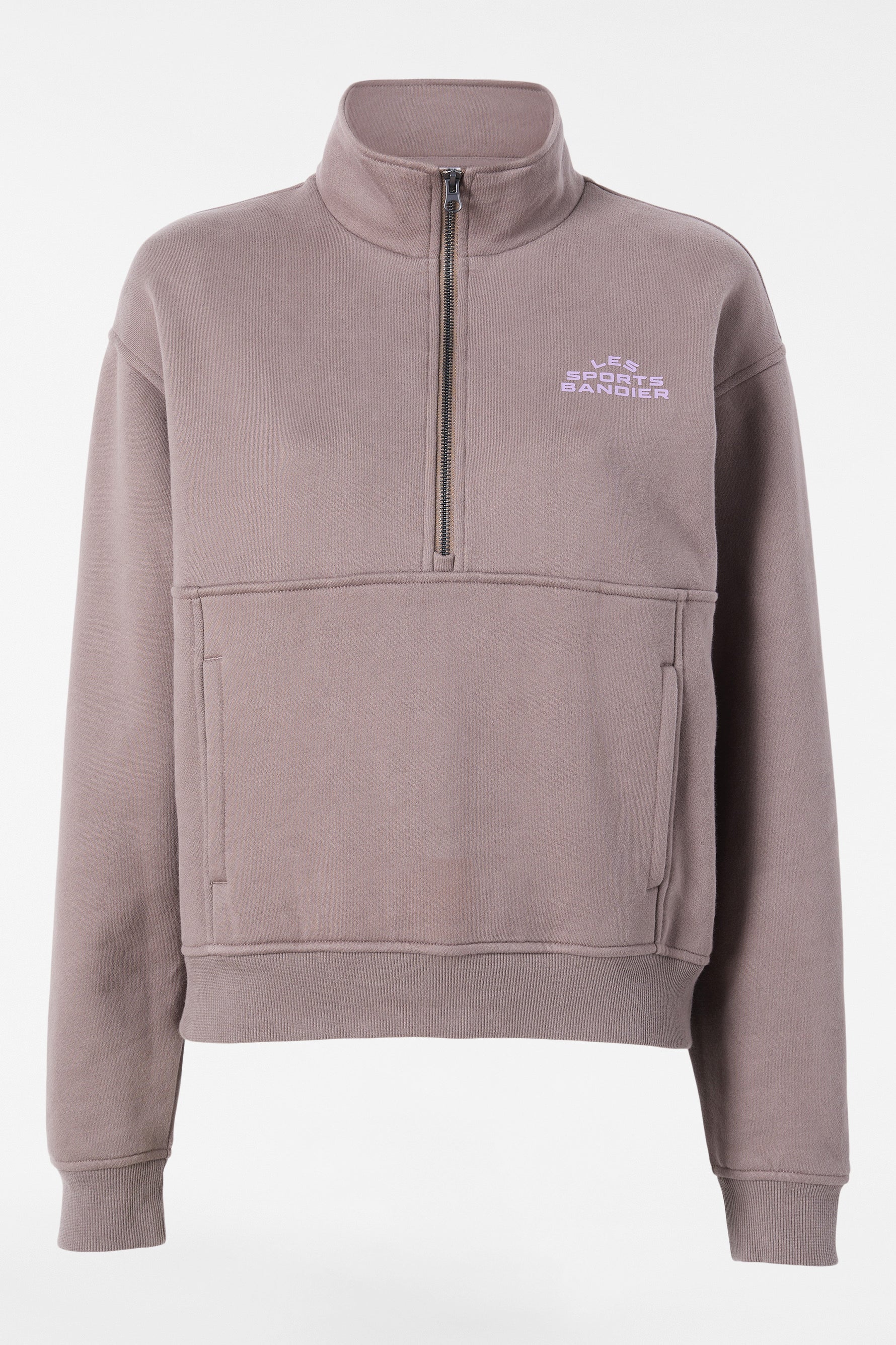 Les Sports Bandier 1/2 Zip Sweatshirt - Iron/regal Orchid