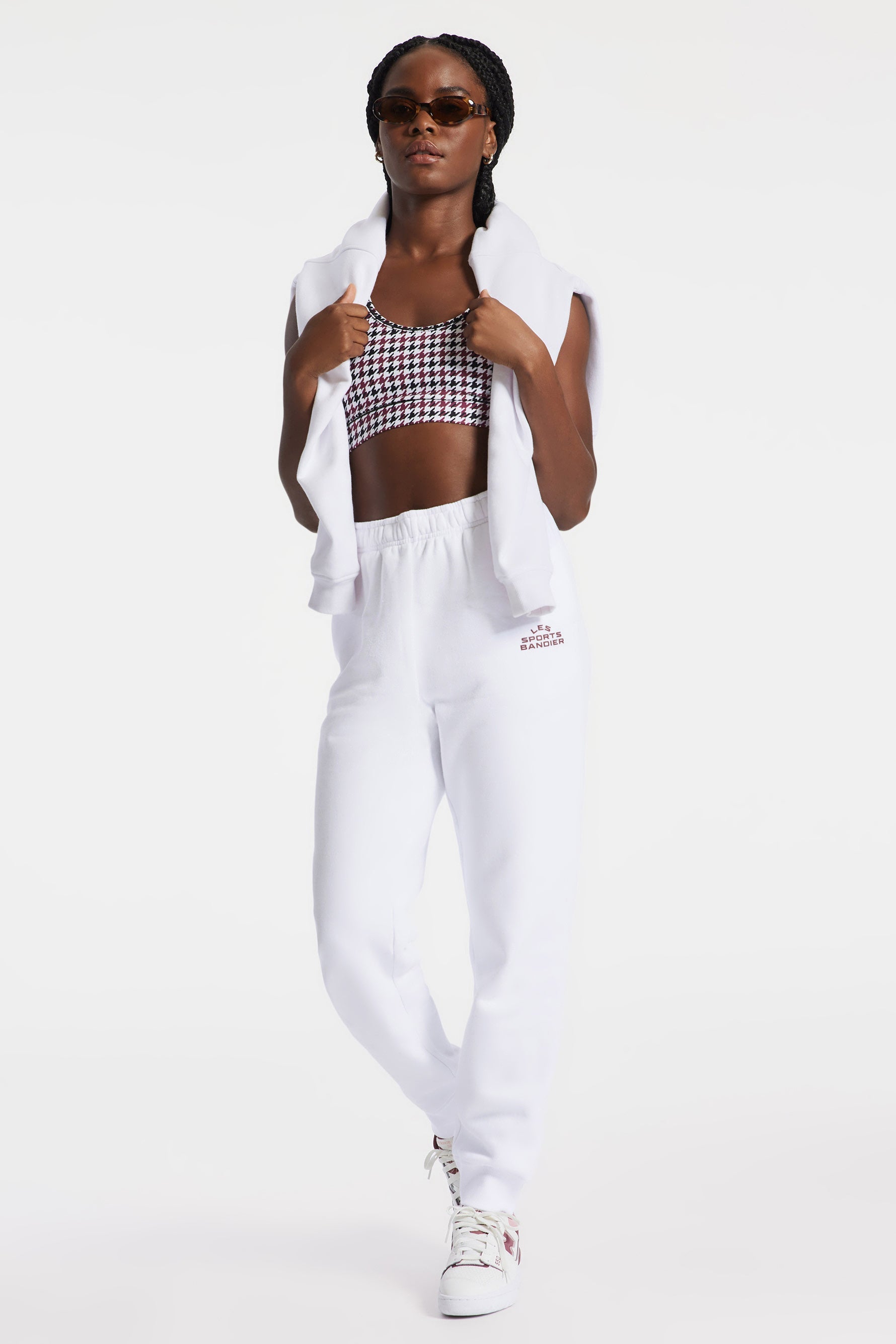 Les Sports Bandier Jogger - White/Cordovan