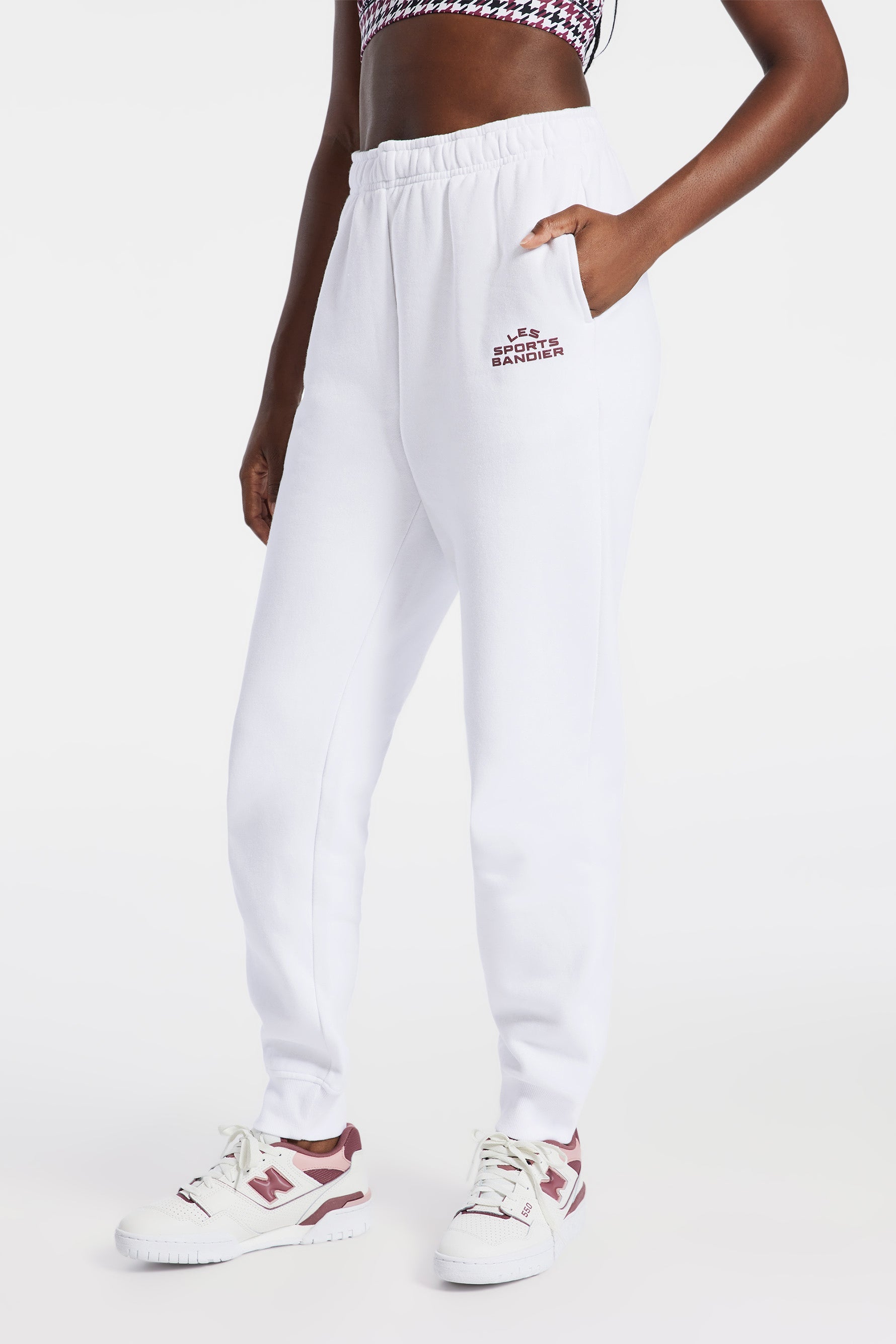 Les Sports Bandier Jogger - White/Cordovan