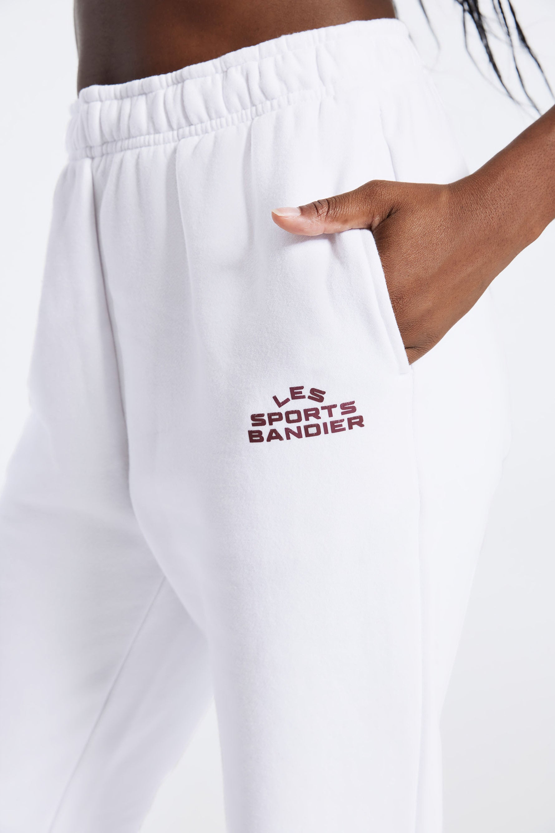 Les Sports Bandier Jogger - White/Cordovan
