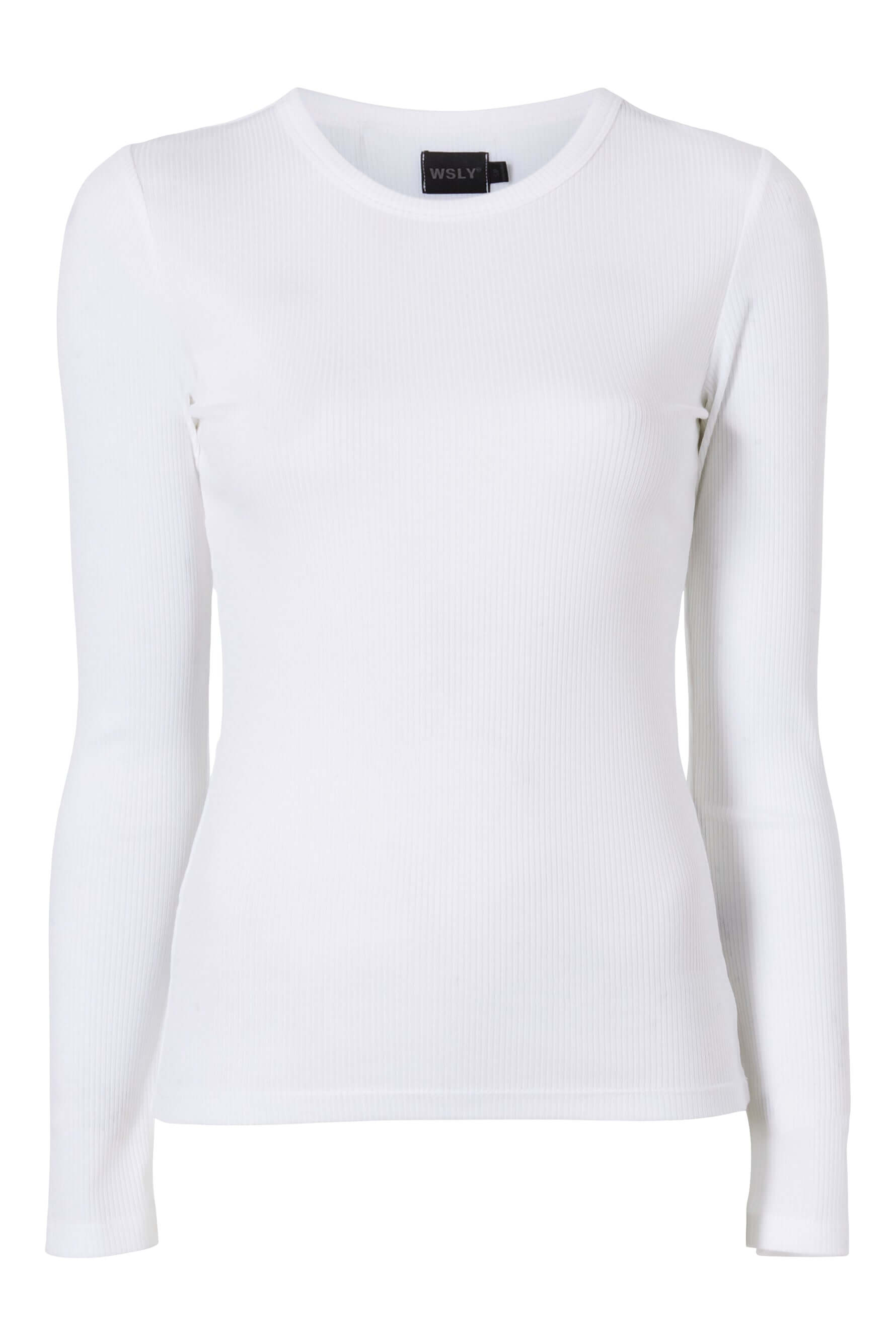 Rivington Ribbed Long Sleeve Top - White