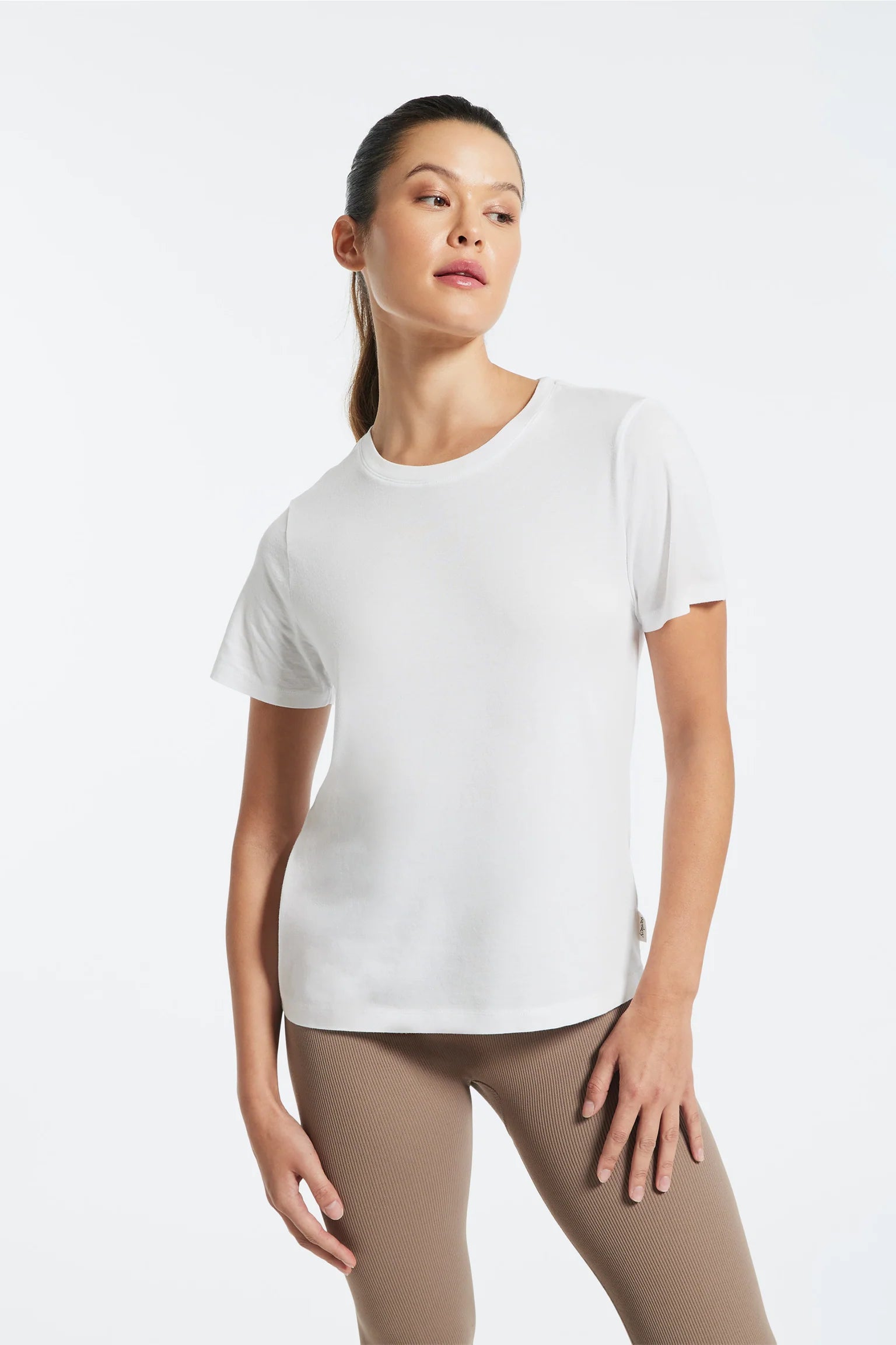 BANDIER Cooper Classic Cotton Modal Tee - White