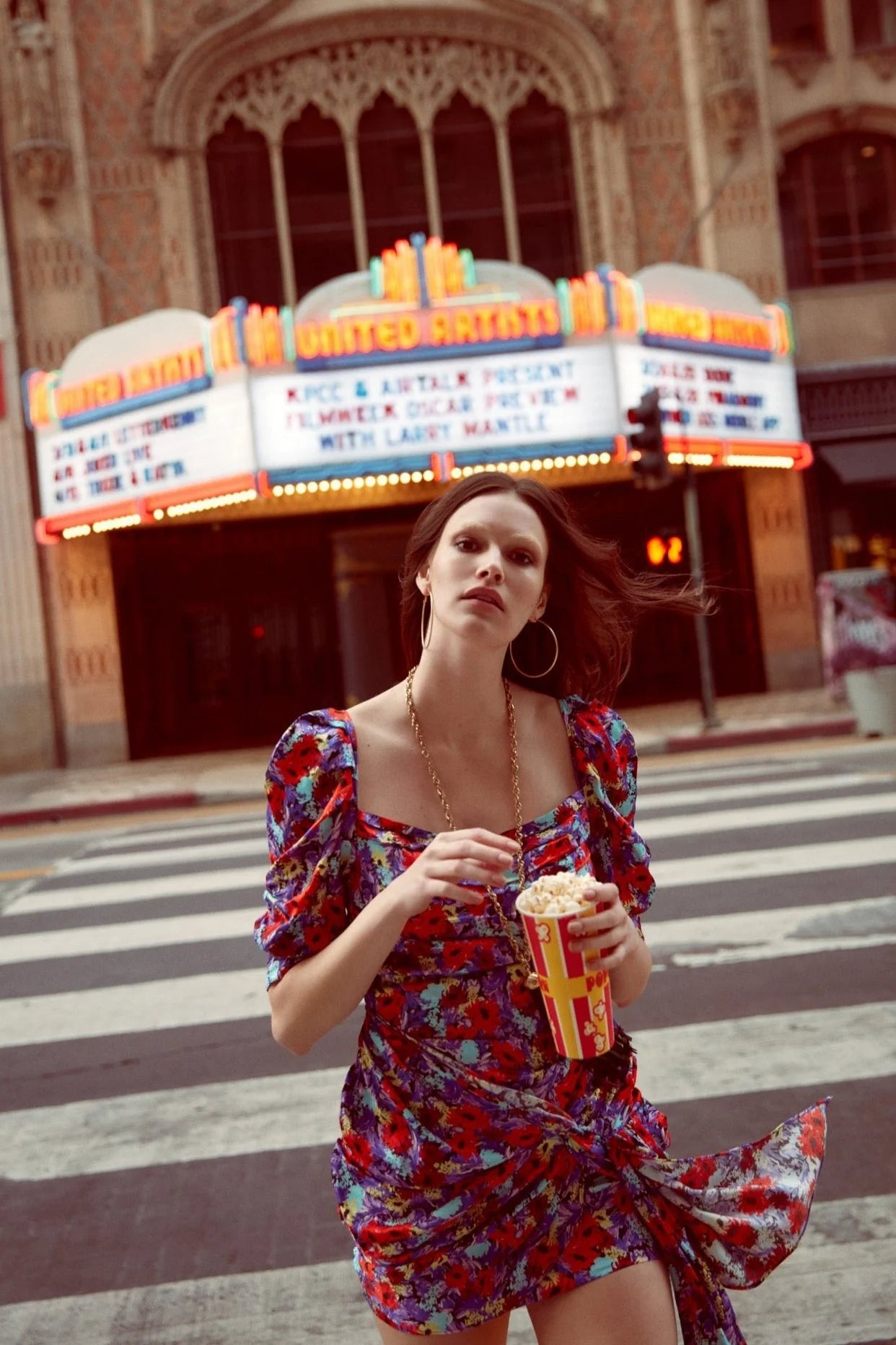 For Love & Lemons Chiara Puff Sleeve Mini Dress