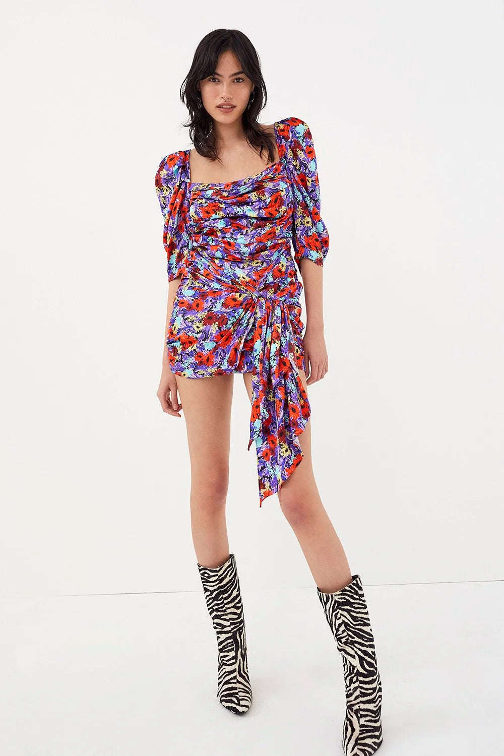 Chiara Puff Sleeve Mini Dress