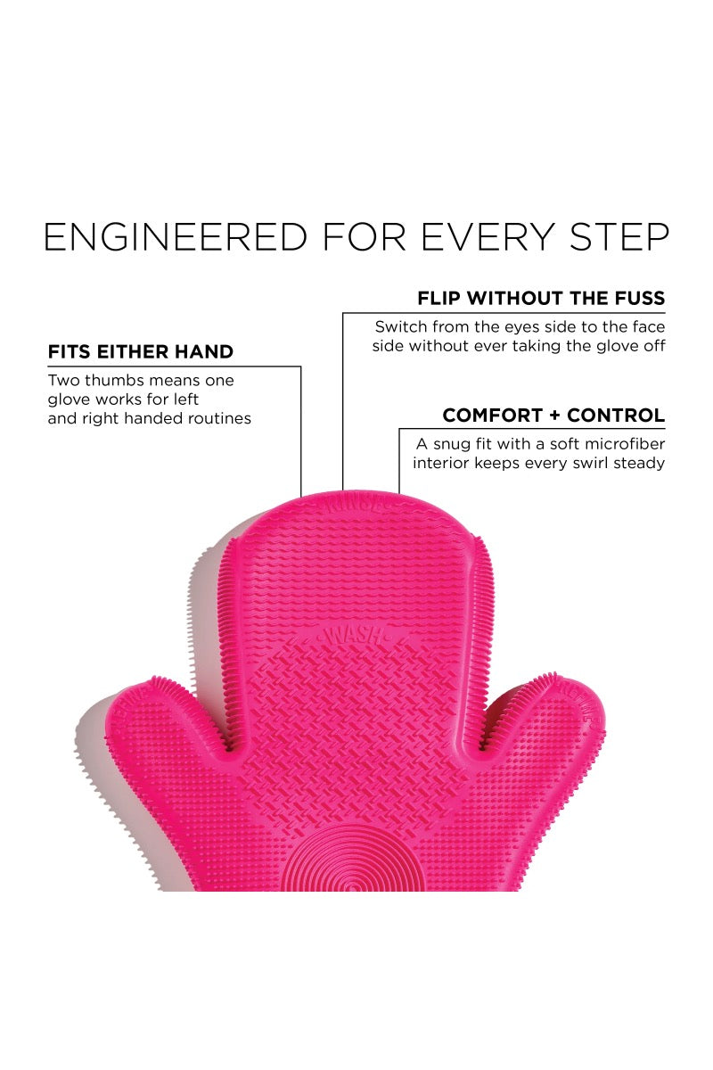 2X Sigma Spa¨ Brush Cleaning Glove - Pink
