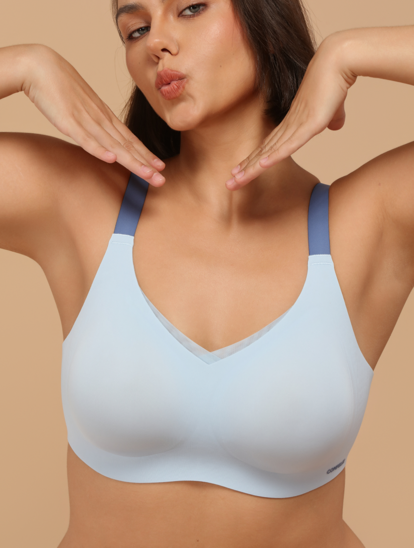 Comfelie Wireless Bra Zero Gravity Sculpt Plunge Mesh