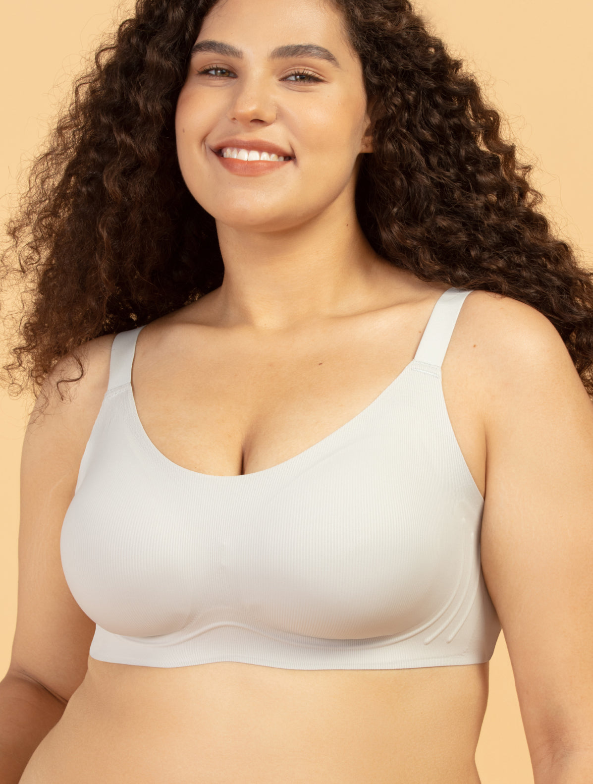 Airlite Breathable Wireless Bra with Vertical Stripes