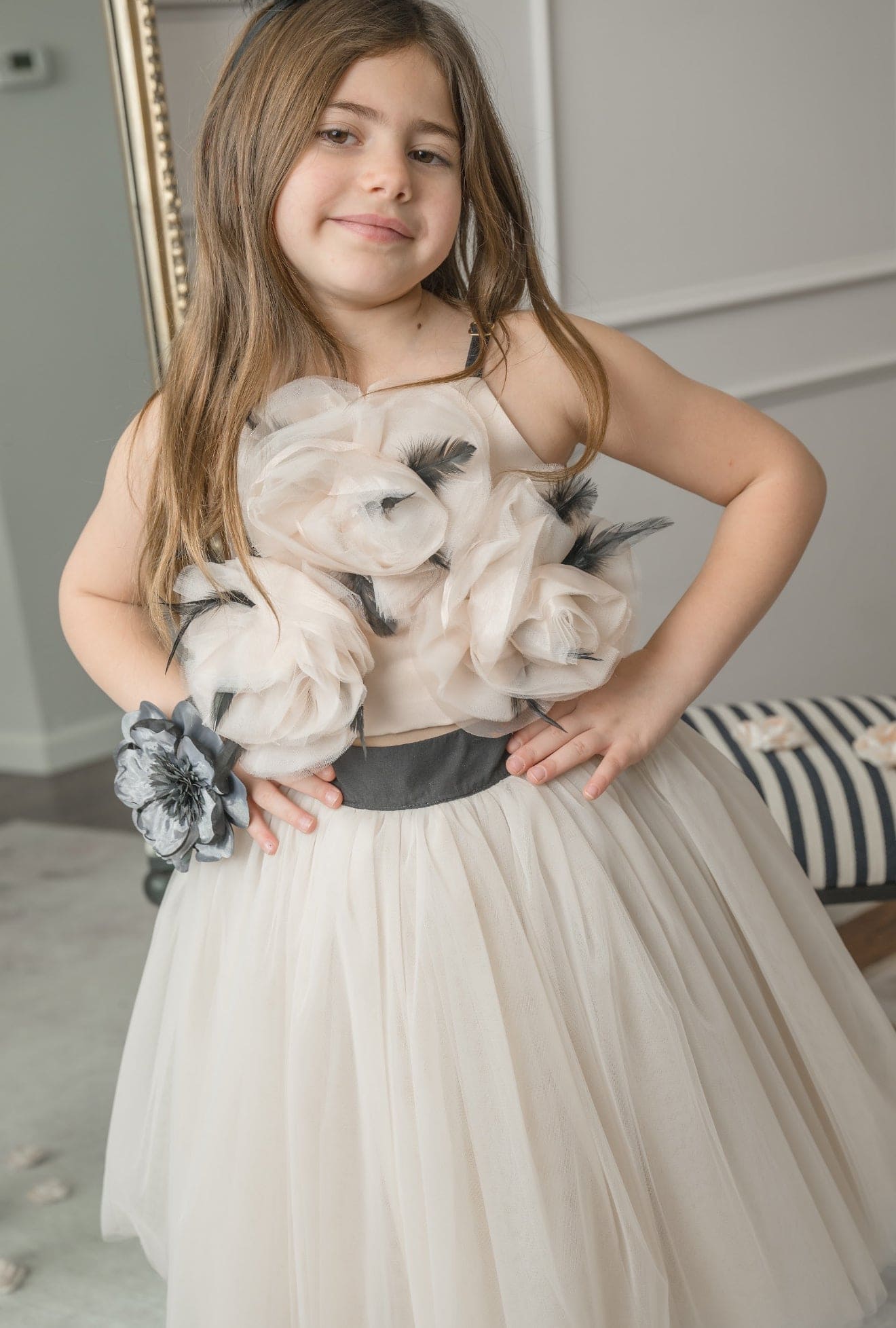 Coco-Caramel Tulle Skirt - Petite Maison Kids
