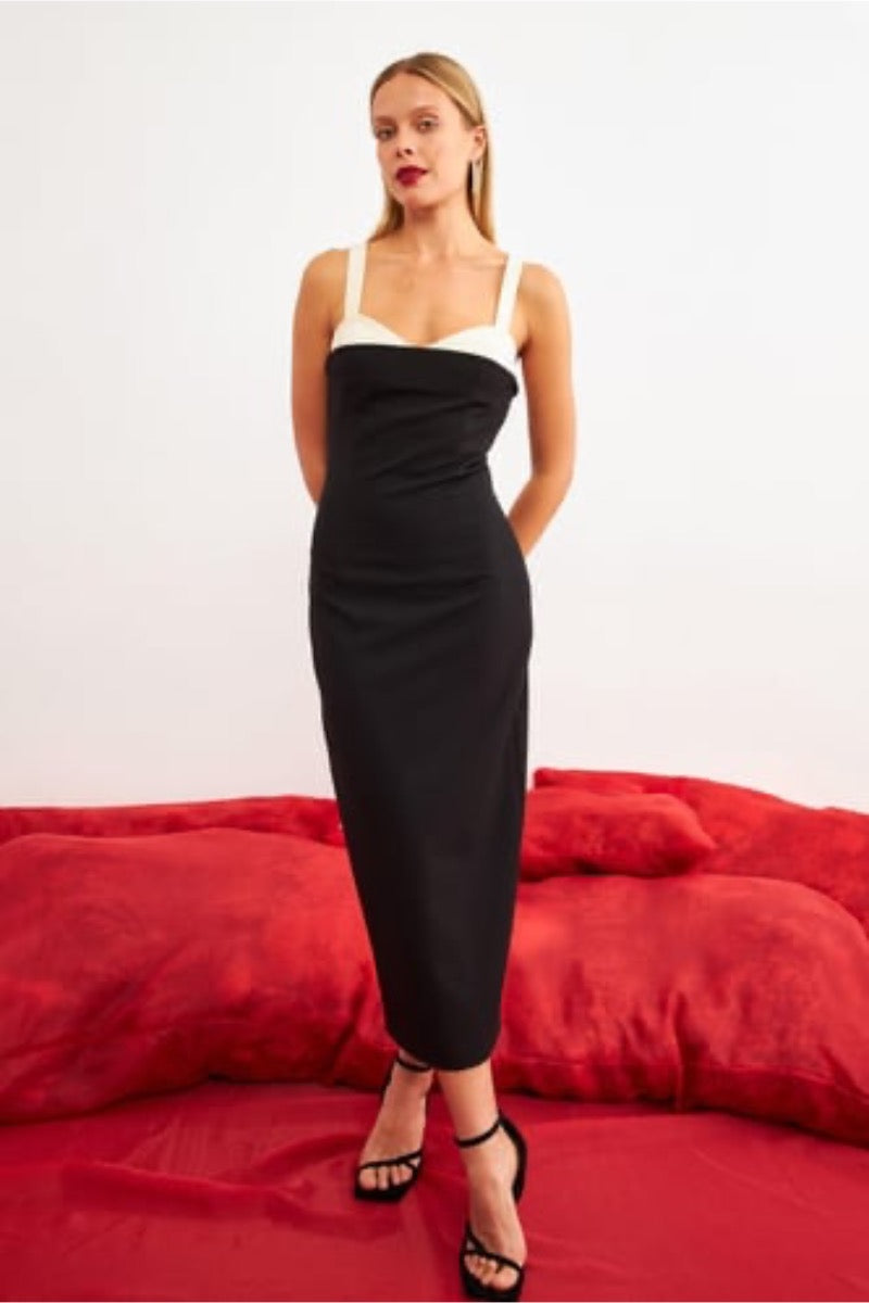 Setre DRESS BLACK - ECRU TOP_EL2481