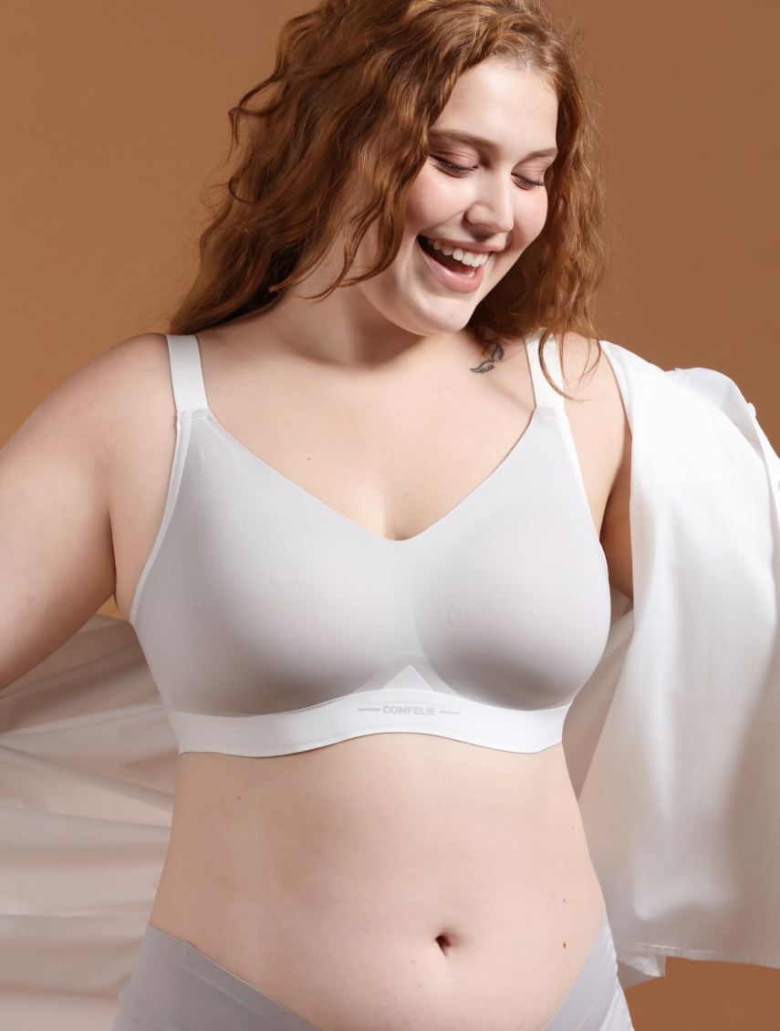 Comfelie Wireless Everyday Comfort Block V-Neck Bra